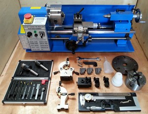 CJ18A Mini Lathe Blue Package 3 - Brand New 7x14 Machine 