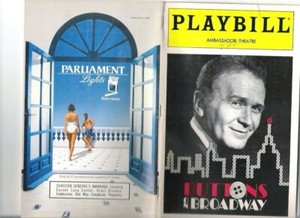 BUTTONS ON BROADWAY, 6/8/95 PLAYBILL OPENING NT RED BUTTONS - AMBASSADOR THEATRE