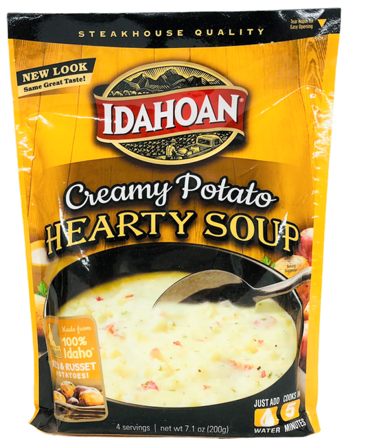 Idahoan Steakhouse Creamy Potato Soup Mix (pack of 3) 7.1 Oz Bags for