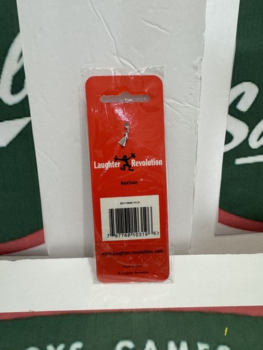 Laughter revolution fun fob 100% Babe keychain. Pink, white, Black. New. E2 - Picture 2 of 2