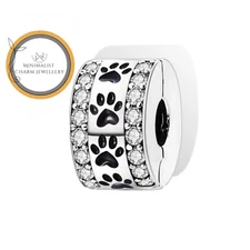 Paw Clip Charm For Bracelet, Paw Charm, Animal Clip Charm