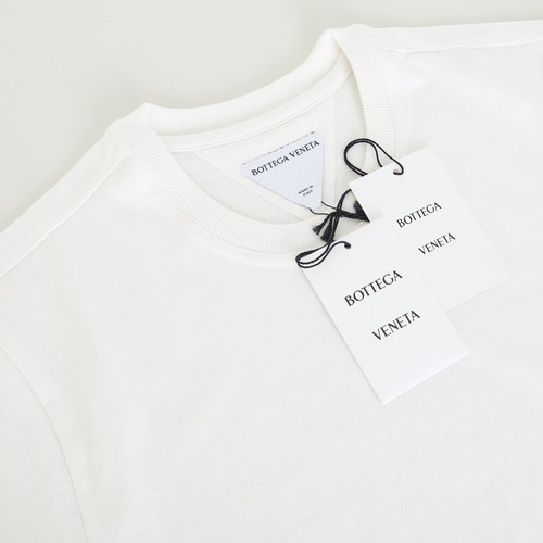 BOTTEGA VENETA 500$ Crewneck T-shirt - Chalk White Cotton - Picture 12 of 12