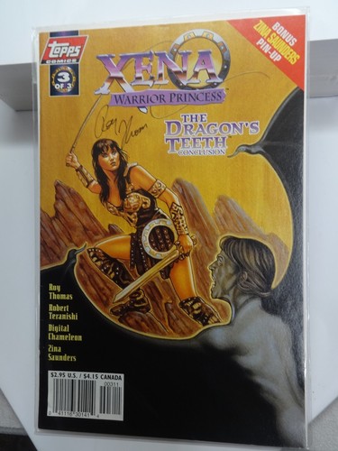 Xena: The Dragon's Teeth #2-3 1998 Topps Comics Signed Roy Thomas NM Condition - Picture 9 of 15