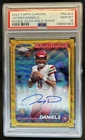 2024 Topps Chrome Jayden Daniels Rookie Auto Gold Wave Refractor RC #/50 PSA 10
