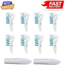 Sensitive Replacement Toothbrush Heads Compatible with Oral-B Cross Action Power