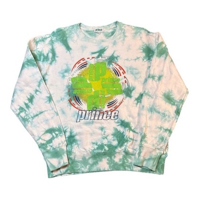 Prince Tennis Retro Tie Dye Crewneck Sweatshirt - Men's Size M - Blue Graphic