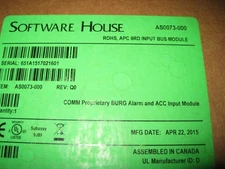 NEW Software House AS0073-000  ROHS, APC 8RD Input Bus Module