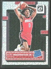 TyTy Washington Jr. 2022-23 Donruss Optic Mojo Prizm RC A #231 Houston Rockets