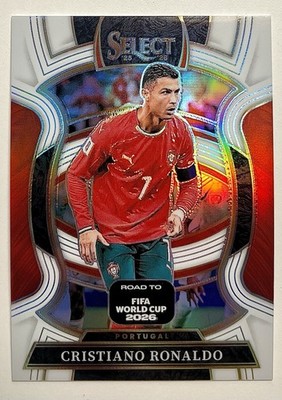 2025-26 Panini Select Cristiano Ronaldo White Terrace Prizm 06/20 SP Portugal 