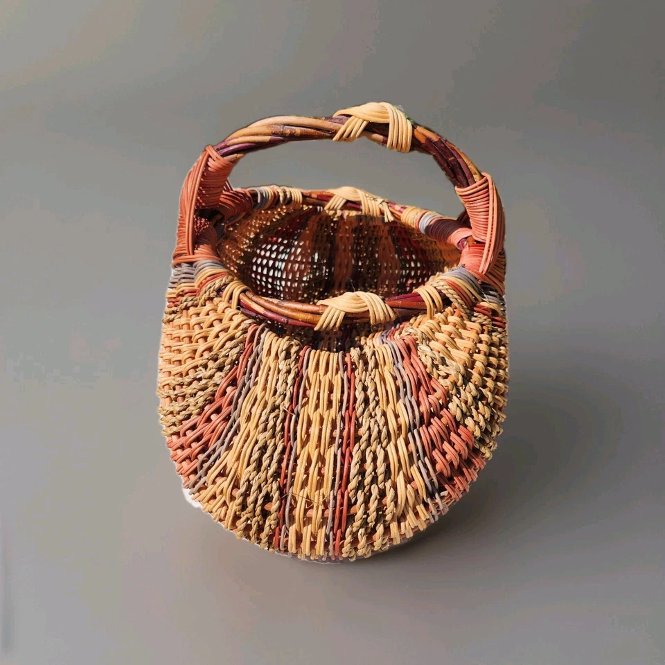 Cesta de glúteos multicolor boho granja campo Foto 2 de 4