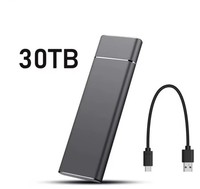 30TB Light Weight External Hard Drive SSD with USB 3.0 Type-C
