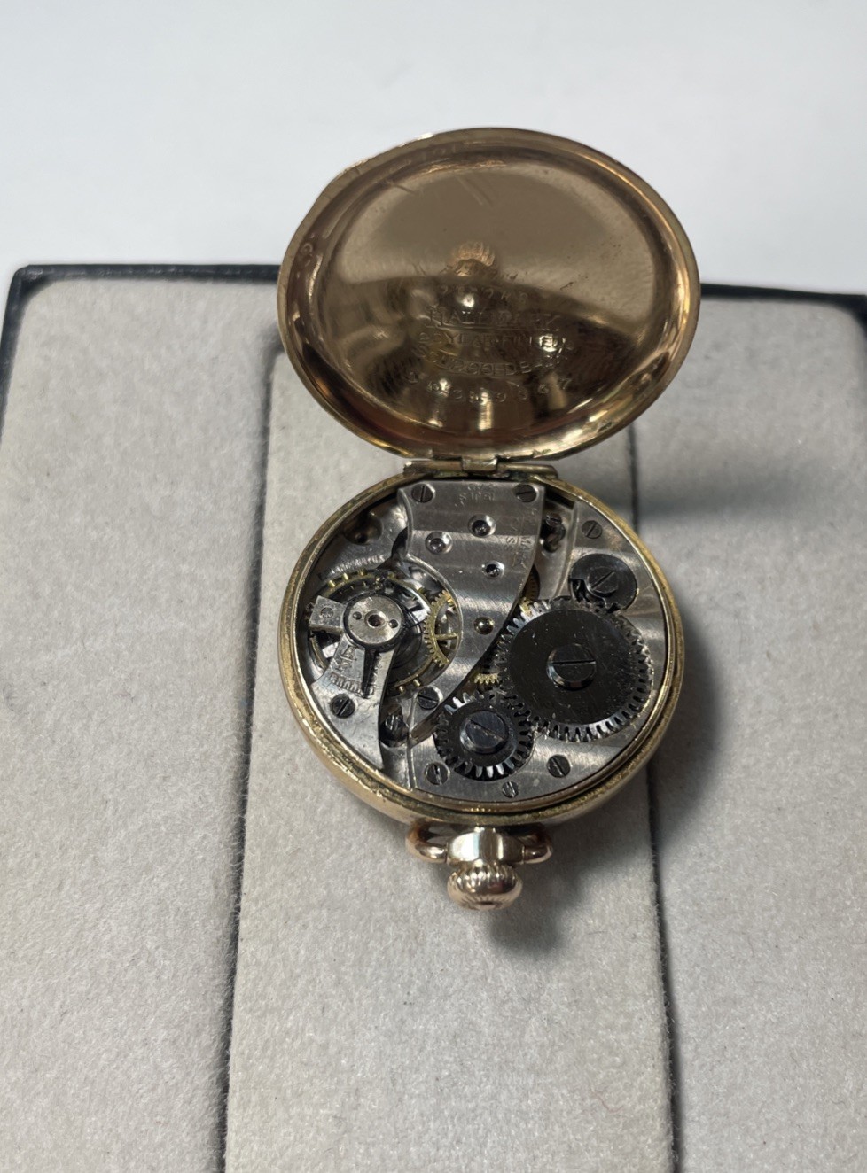 Hallmark Antique 14K Gold Solid Back/plus Gold Fi… - image 1