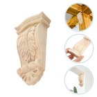 2 Pcs Roman Style Carved Wooden Corbels European Rustic for Home