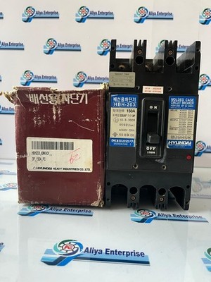 HYUNDAI HBH-203 150A 3POLE MOLDED CASE CIRCUIT BREAKER FREE SIPING MADE IN KOREA