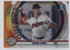 2020 Bowman Scouts Top 100 Chrome Orange Refractor 20/25 Nolan Jones 1s91