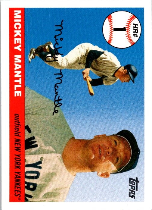 2006 Topps #MHR4 Mickey Mantle Mickey Mantle Home Run History baseball card 11U