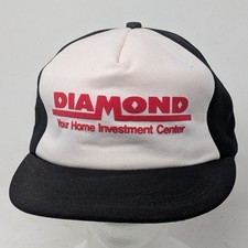 Vintage Diamond Your Home Investment Center Trucker Hat Snapback Made in USA