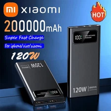 Xiaomi 120W 200000Mah Power Bank Super Fast Charging Battery High Capacity Digit