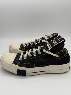 Rick Owens DRKSHDW Low x Converse DRKSTAR Black Size 7.5 US