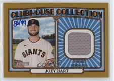 2021 Heritage High Number Clubhouse Collection Relics Gold 86/99 Joey Bart s1i
