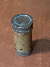 Vintage Brass Military Document/Supply Cylinder Canister