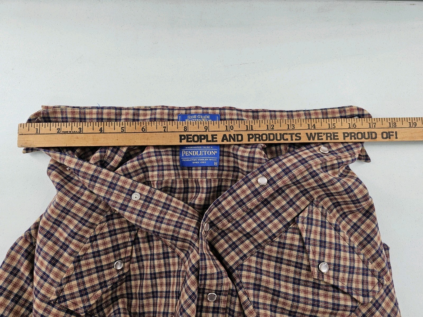 NICE Pendleton High Grade Western Wear Pearl Snap… - image 10