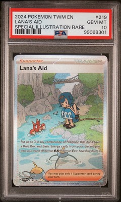 Lanas Hilfe 219/167 | PSA 10 | Twilight Masquerade Full Art Graded Pokémon Karte