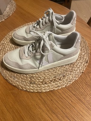 Veja V-90 Leather Sneaker Shoes Pierre White Women's Size 9