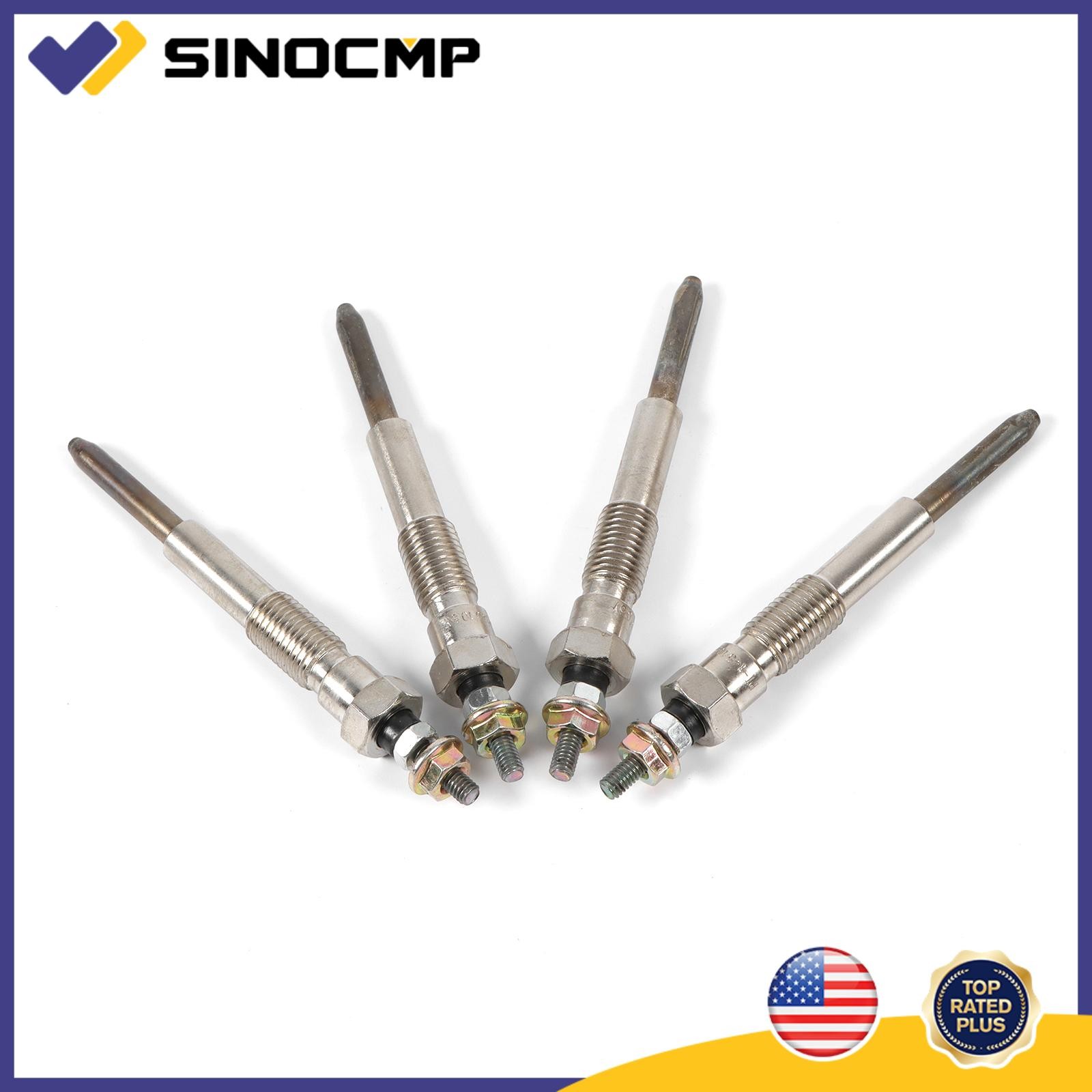 4pcs Glow Plugs 600-815-2761 For Komatsu 4D95 4D95S FD20-T11 FD25-T11 12V Engine