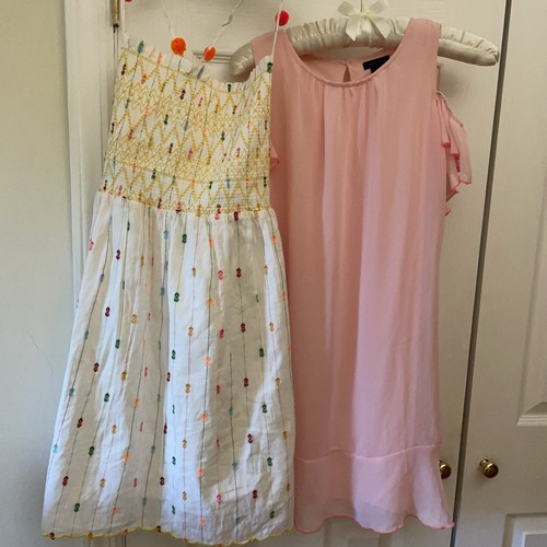 Girls Dresses Size 12-14 Zara/Tommy Hilfiger Lot Of 2 Pink
