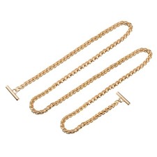 Iron Flat Chain Strap, 51" Handbag Purse Chain Strap DIY Bag Replacement, Gold