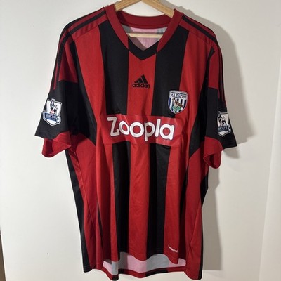 West Bromwich Albion 2013/2014 Adidas Away Football Shirt Large Sleeve Patches