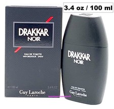 Drakkar Noir by Guy Laroche Eau De Toilette Spray 3.4 oz for Men 100 n Authentic