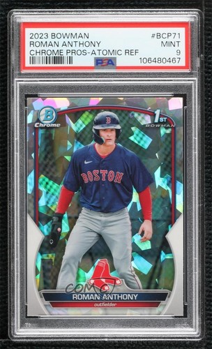 2023 Bowman Chrome Prospects Atomic Refractor Roman Anthony #BCP-71 PSA 9 MINT
