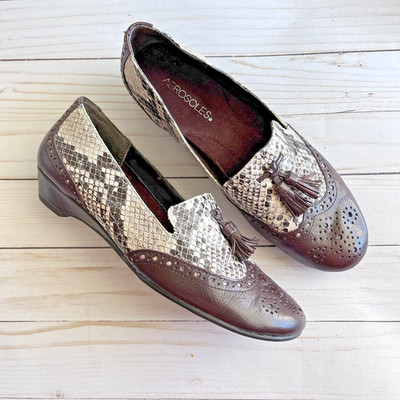 Aerosoles 'Cream Sota' Tassel Leather Women's Shoes Loafers Business Size 8M