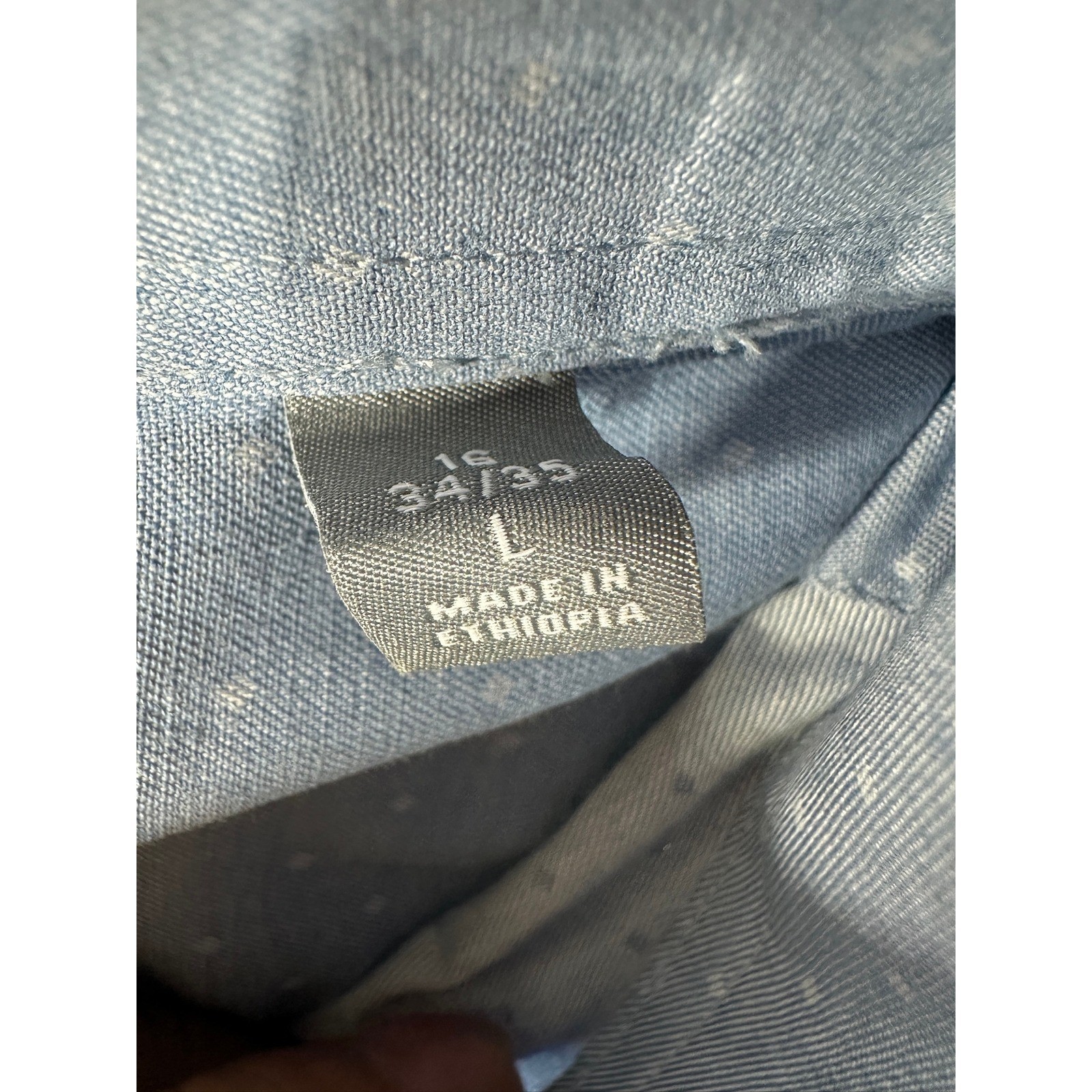 Michael Kors Mens Slim Fit Stretch Polka Dot Button Down Shirt size Large (16) thumbnail 4