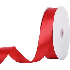 Double Sided Red Satin Ribbon 1 Inch x 25 Yards for Gift Wrapping Bows Wedding