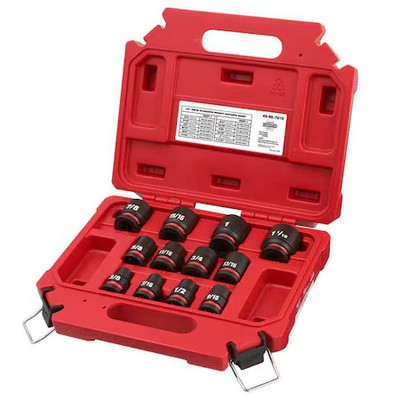 Milwaukee Tool 49-66-7010 12 Pc. Shockwave Impact Duty 1/2 In. Drive Sae