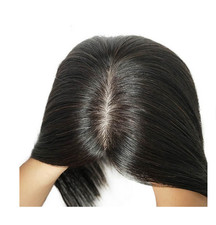 Large Base  Top Piece Wig Replacement  100% Human Hair Topper For Thin Loss Hair