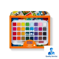 35pc Watercolor Paint Set - Mondo Llama: Non-Toxic Multicolor Paint for Kids 6+
