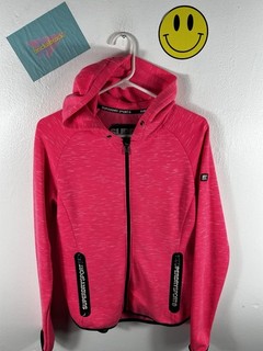 WOMENS SUPERDRY SPORT HOODED SWEATSHIRT TOP SIZE MED Chest 41” GOOD CON Jumper