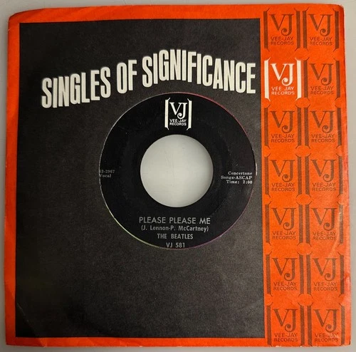 Beatles / Please Please Me & From Me To You / Vee Jay 1964 45rpm & Co. Slv. / NM