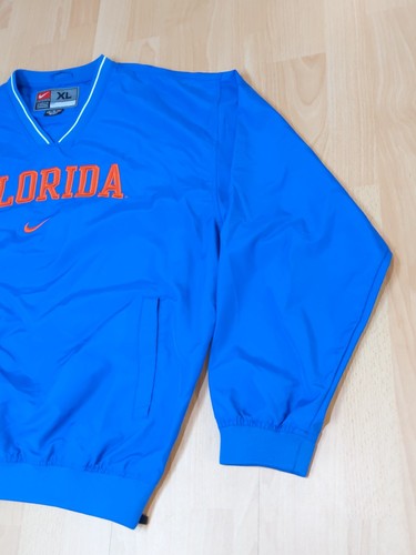 Florida Gators Vintage Nike Team Jacket XL Center Swoosh Pullover V Neck - Picture 8 of 14