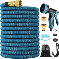 Gartenschlauch 75FT Mit 3/4-Zoll- Und 1/2-Zoll-ZubehöR, 10 Funktionsschlauchsprü