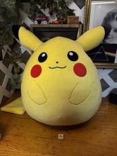 Squishmallow Pok mon Pikachu Plush Stuffed Animal Large About 17  Tall Yellow