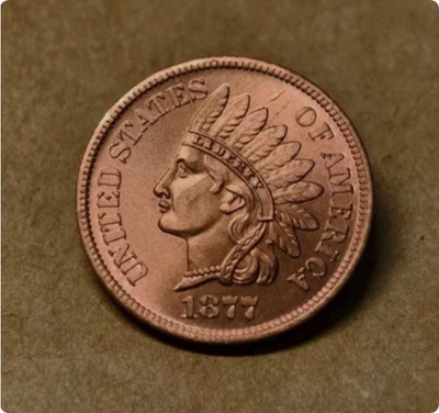 As shown in the figure---1877 Indian Head Cent Penny Extremely Fine