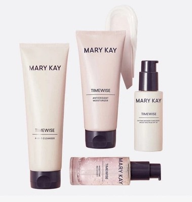Mary Kay TimeWise Miracle Set Normal/Dry Skin 4 pc cleanser day night serum NIB