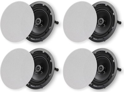 Micca Architecture Serie 2-Wege Decke in Wand Lautsprecher, 8 Zoll Tieftöner, 4 Pac