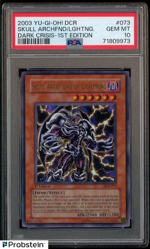 2003 Yu-Gi-Oh! Dark Crisis 1st Edition #073 Skull Archfiend of Lightning PSA 10