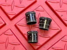Vintage Unbranded Unknown Target Scope Adjustment Turret Cover Knob LOT Of 3